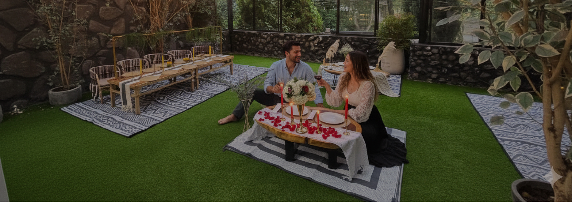 Chris standing up holding his daughter Elva